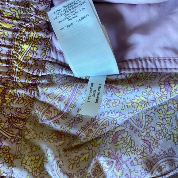 J.Crew Swimwear Matching Set - 6 - Swimsuit + Paddle Shorts, Purple Pink Paisley - Picture 8 of 16